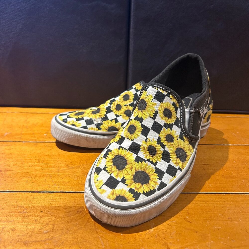 Sunflower Checkered Vans